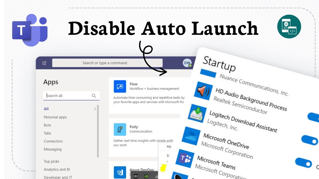 How to disable Microsoft Teams from starting up automatically - YouTube