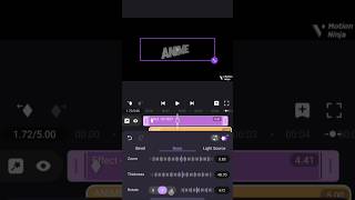 3DText  Effect in Motion Ninja Editing App #textanimation #texteffect #motionninja #text #yt