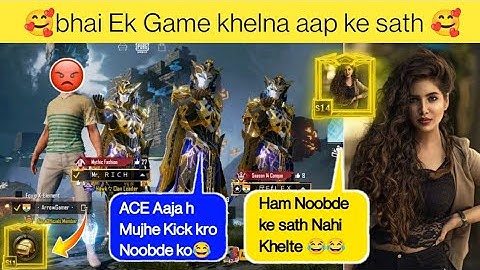 Random 3 players call me Noob / challenge for 1vs 3 TDM room ( part 111 )