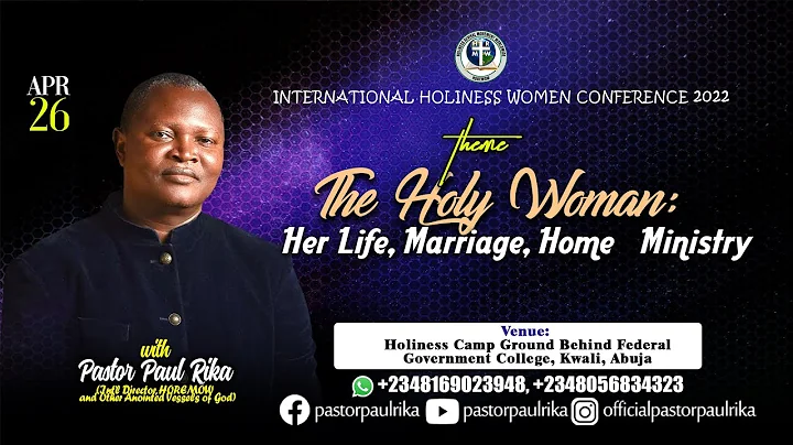 INTERNATIONAL HOLINESS WOMEN CONFERENCE 2022 (DAY 3 EVENING SESSION)