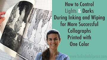 Hoe je een collagraaf-drukplaat dynamisch kunt inkleuren met één kleur