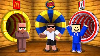 Carry vs Doorbin vs Noobdi: FASTFOOD TUNNEL BATTLE in Minecraft.. screenshot 2