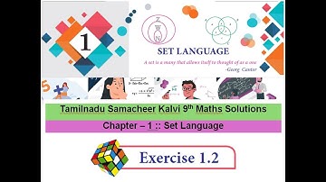 Tamilnadu Samacheer Kalvi  Class 9 Maths Solutions Chapter – 1 Set Language   Exercise 1.2 Complete