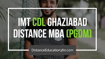 IMT CDL Ghaziabad Distance Education MBA (PGDM)
