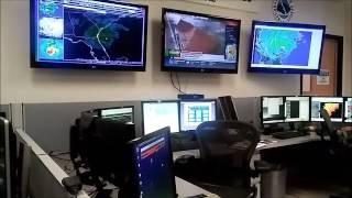 A look inside the US National Weather Service Wilmington ahead of Hurricane Matthew