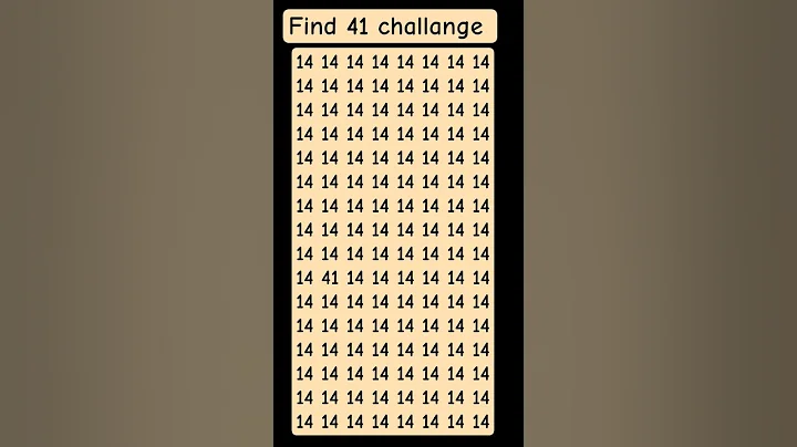 find 41 #quiz #puzzle #youtubeshorts #iq #braintestsolution #facts #shortsfeed #shorts