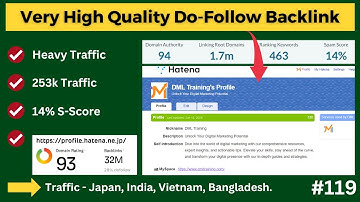 Very High Quality Do Follow Profile Backlink | 94+ DA | How to Create Doo Follow Backlinks 2024