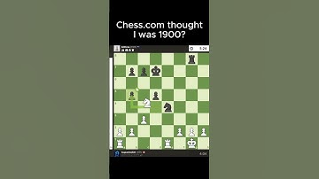 Chesscom thought I was 1900?!?! #shorts #chess