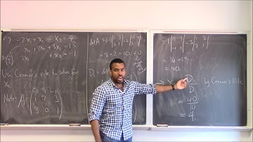 Math 346 Lecture 7 - Cramer