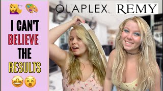 DIY: Olaplex and Hair Extensions at home (WAY easier than I thought!!)😲