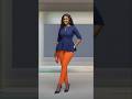 Navy and orange two-piece outfit. formal wear. choose your fav #girlsfashion #unboxedfashioninspo