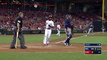 MIL@CIN: Alcantara scores on an error in the 9th