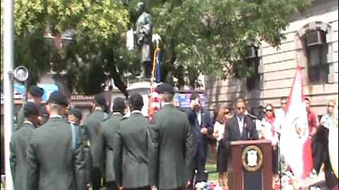 Izamiento de Bandera del Peru en Paterson