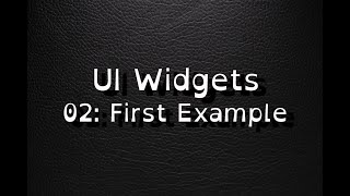 Unreal 5 Tutor: UI with Widgets 02: First Example