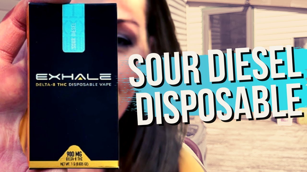 Sour Diesel D8 Disposable Vape | Exhale Wellness Review