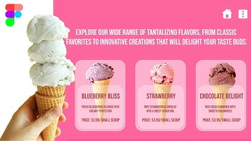 How to Design an Ice Cream Website Landing Page with Figma: Step-by-Step Tutorial