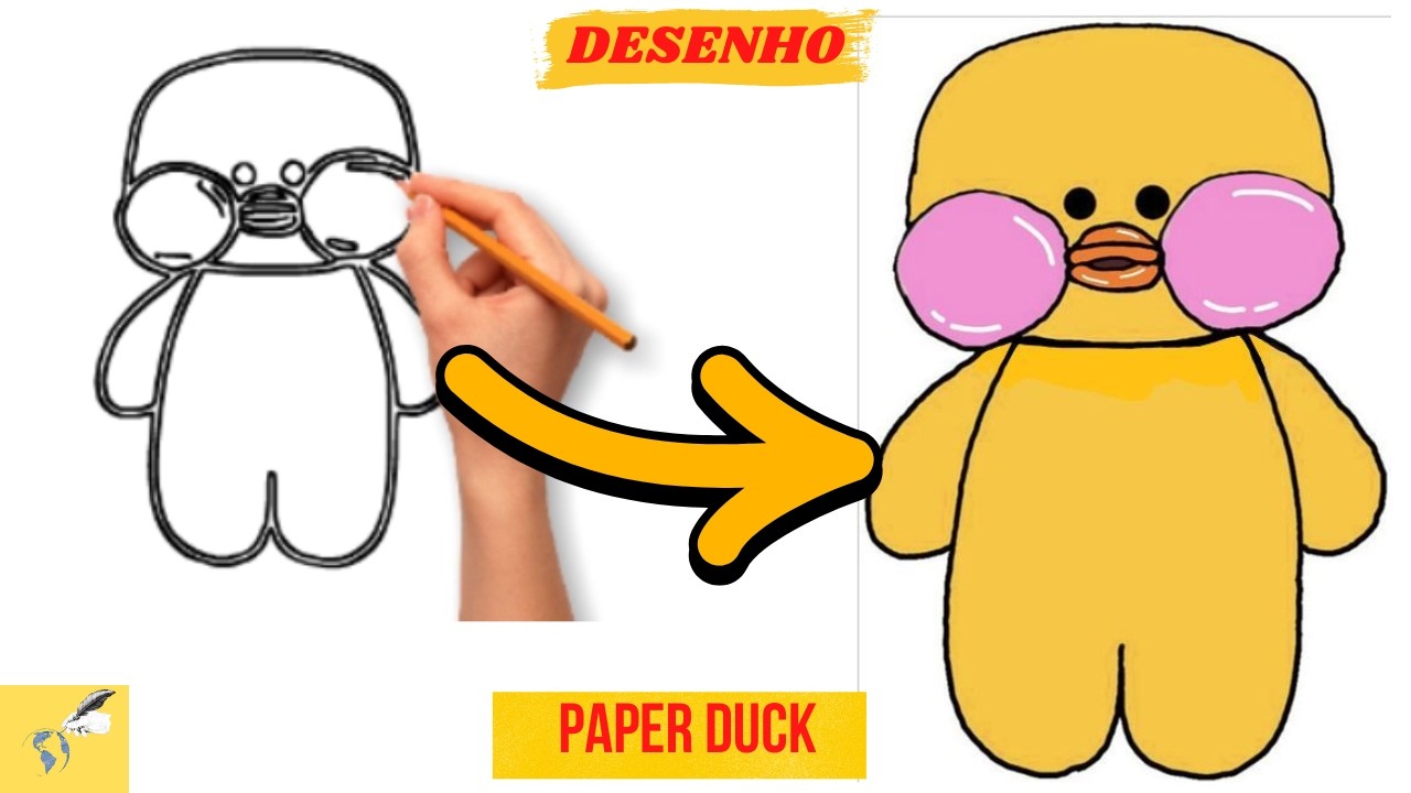 Como Desenhar o Paper Duck de Forma Simples e Fácil Passo a Passo - YouTube