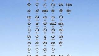 Sinhala  Alphabet - Learn Sinhala