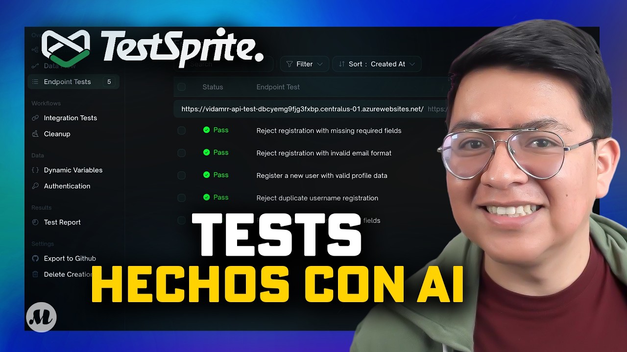Tutorial para hacer Testing automatizado usando AI - TestSprite - YouTube