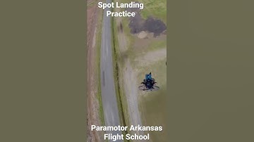Paramotor Arkansas Flight School- Spot Landing Practice on a #paramotor