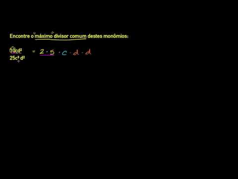 Vídeo: Qual é o maior fator monomial comum?