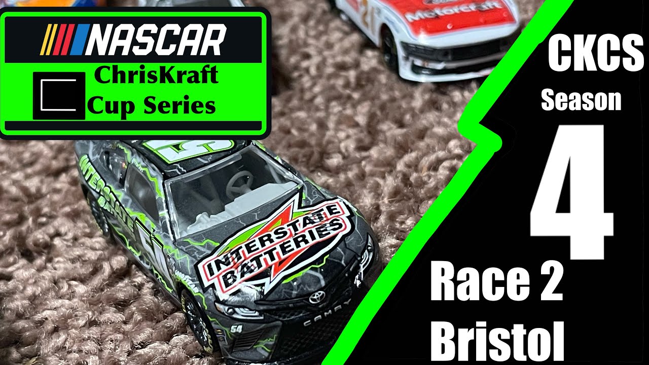 NASCAR Stop Motion // CKCS S4 R2 // Bristol (Feat. Cadillac Cup Series)