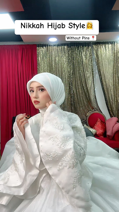 Here’s how i styled my Hijab For Nikkah without using Pins_Full tutorial by Areeba_tahir_ #hijab