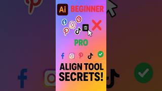 Adobe Illustrator 2025 Tips – Beginner ❌ vs Pro ✅ *Align Option*