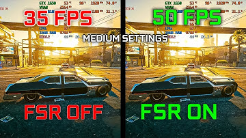 Cyberpunk 2077 | GTX 1650 GDDR6 | FSR OFF / FSR ON | MEDIUM SETTINGS