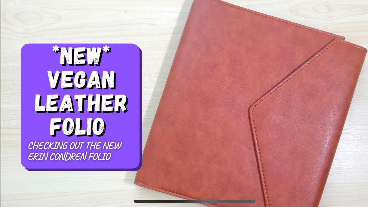 *NEW* Vegan Leather Folio | Checking out the new folio from Erin Condren
