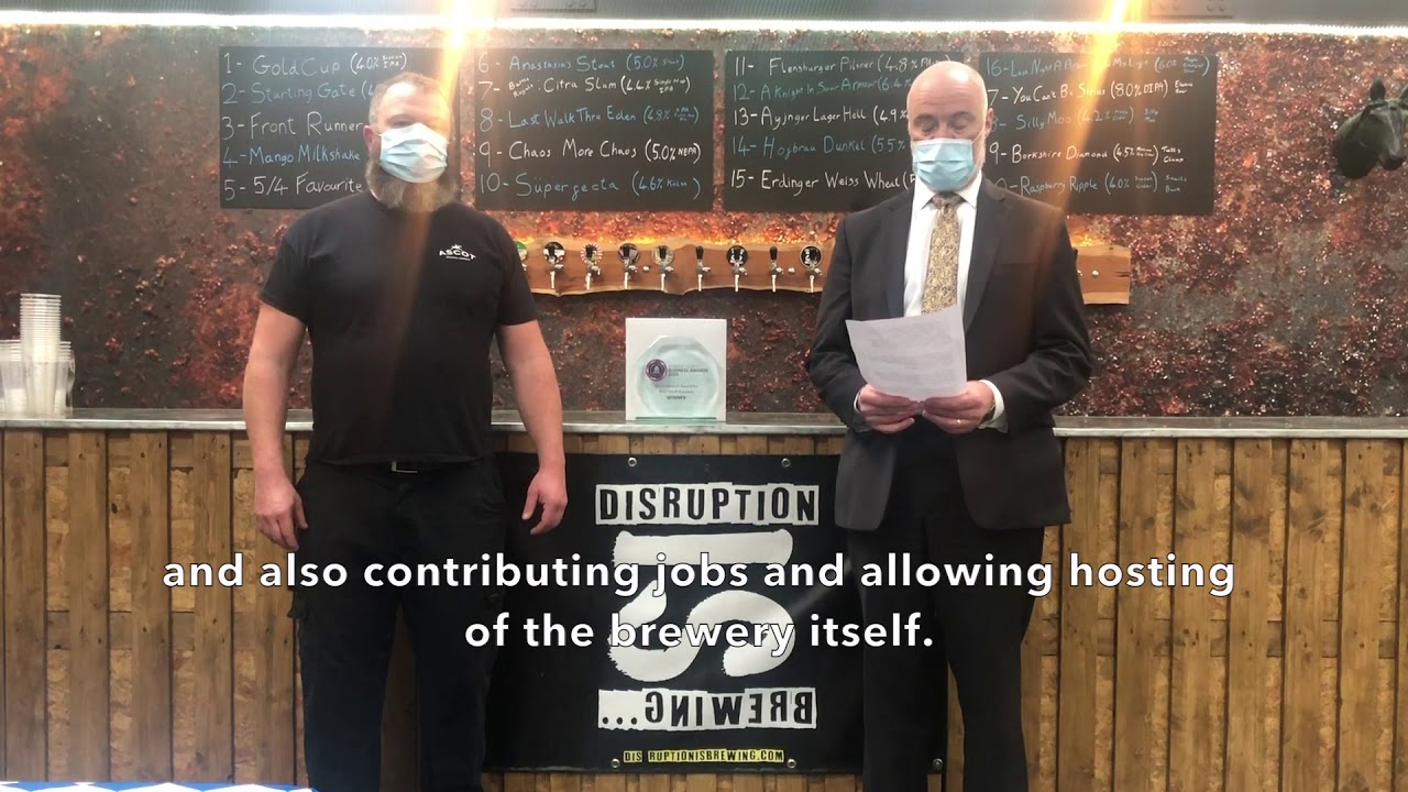 Surrey Heath Business Awards - Best Small Business Award - Ascot Brewing Company