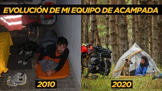 ⚠así ha EVOLUCIONADO mi EQUIPO DE ACAMPADA EN 10 AÑOS | bikepacking & cicloturismo