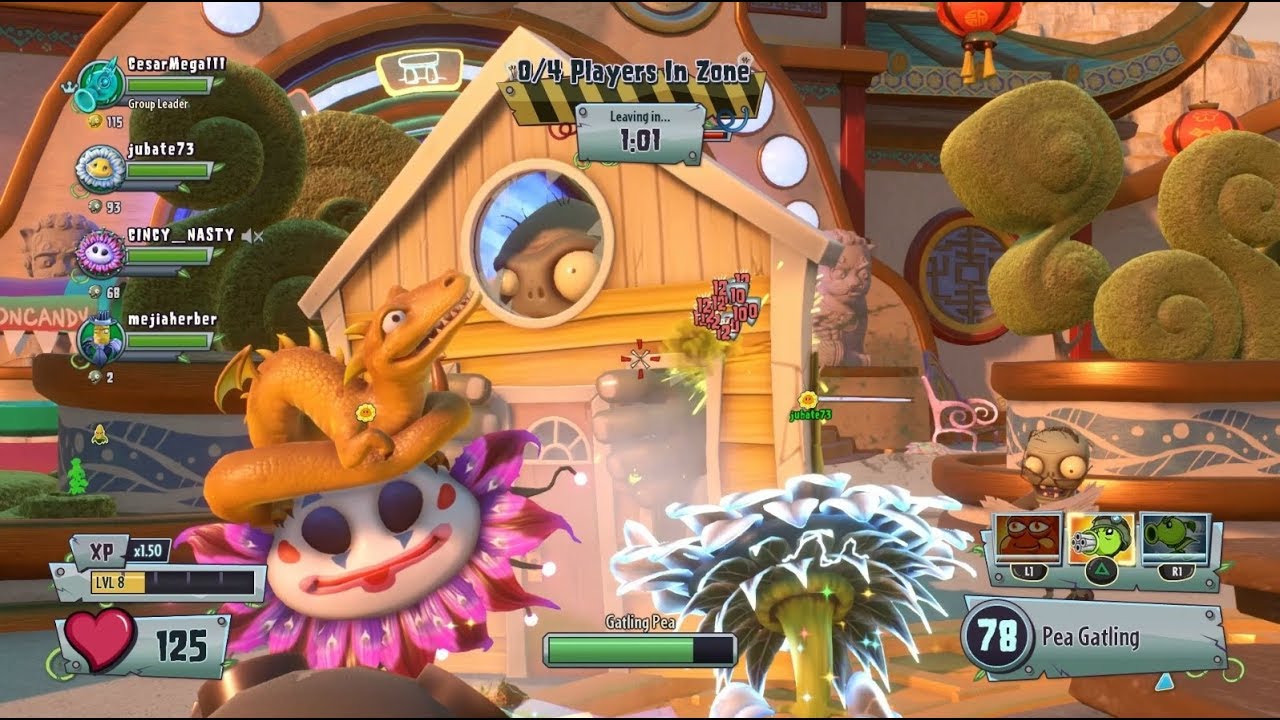 PLANTS VS ZOMBIES GARDEN WARFARE 2 GARDEN OPS DIFFICULTY CRAZY 🤡👽 - YouTube
