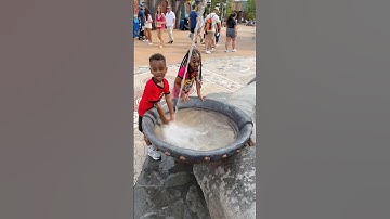 Mj and londyn gets in trouble for playing in water #shorts