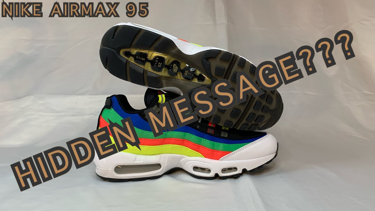 nike air max 95 hidden message