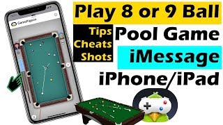 How To Play 8 Ball Pool Game In Imessage Iphone 13 Pro Max 12 Cheats Shots Settings Tips 22 Youtube