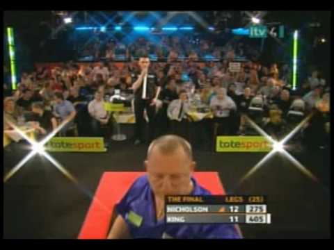 Paul Nicholson vs Mervyn King - 2010 Players Championship Finals - Part 10.avi