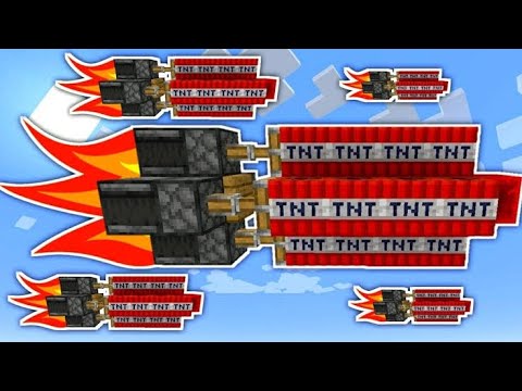 How To Make A Tnt Missile In Minecraft Pocket Edition Mcpe Tnt Missile 