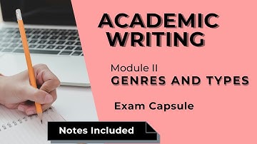 Academic Writing | Module II | Genres and Types in Malayalam  | Calicut University Second Semester