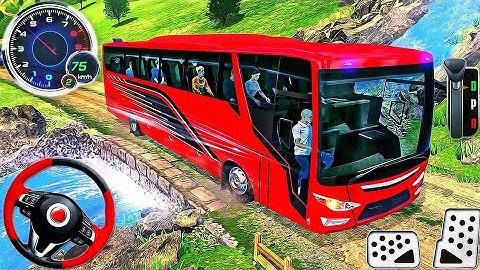 Indian Bus Driver Simulator 2024 - Mobile First Bus Transporter Driving - Android GamePlay