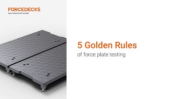 Golden Rules of Force Plate Testing