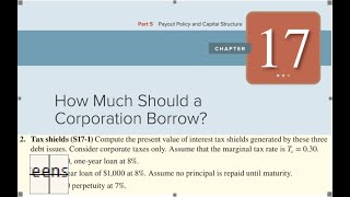 Tax Shields (Q 17.2)