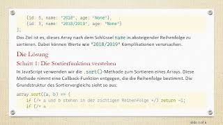 So Sortieren Sie Ein Array Von Objekten Anhand Von String-Schlüsselwerten