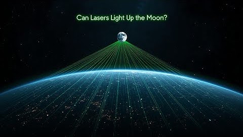 What if everyone on Earth pointed a laser at the Moon?