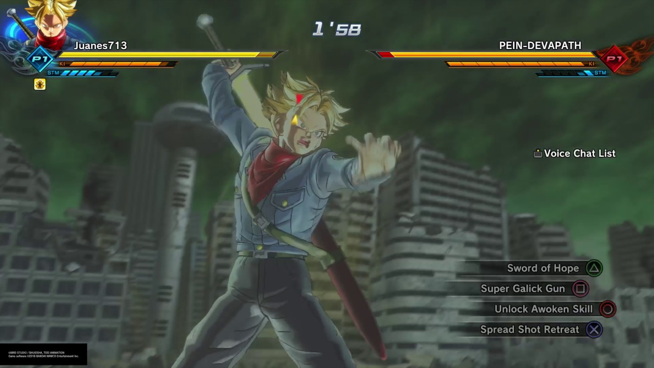 Trunks vs Fused Zamasu YouTube