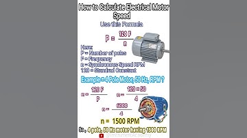 How to find Speed of Electrical Motor | Find RPM of Motor | Electrical Formulas #InstrumentAcademy