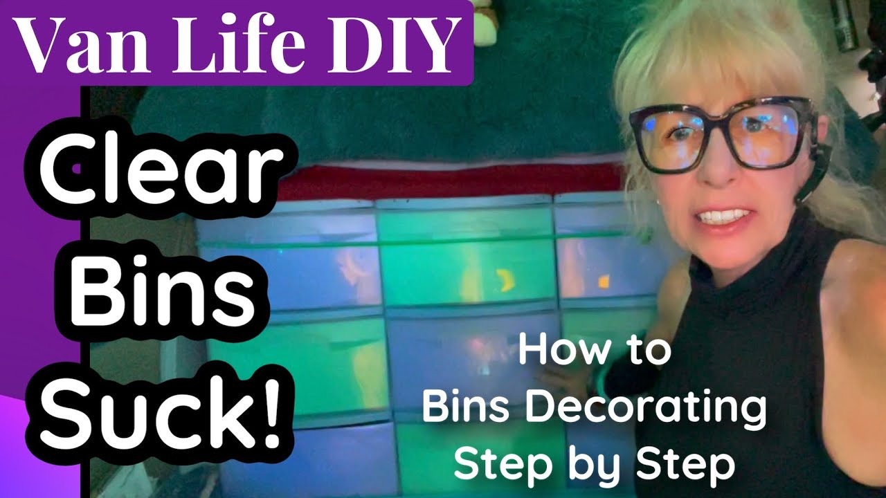 Clear Bins Suck- Step by Step to color Clear Bins so you don’t  have to look at what’s in them