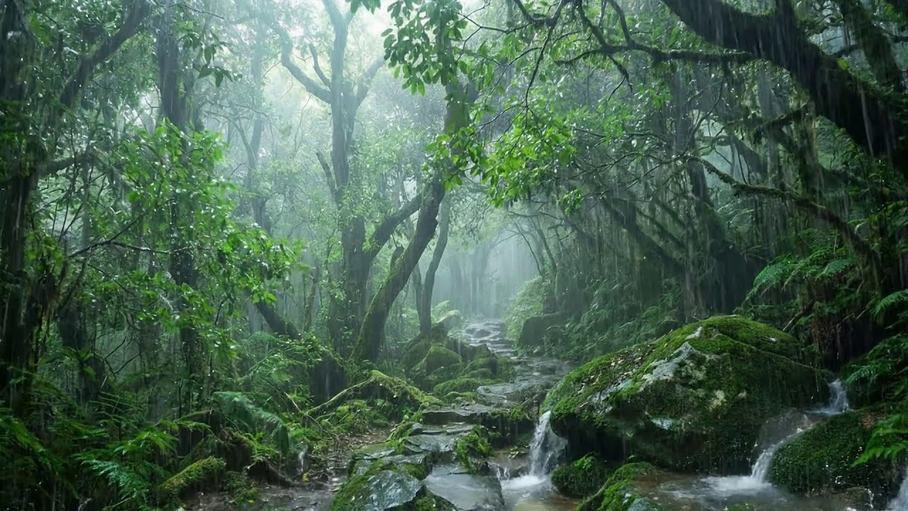 Relaxing Sleep Music With Rain, Fall Into Deep Sleep And Ease Stress, Insomnia, Calm The Mind