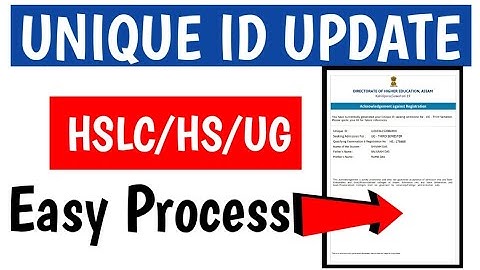 Unique id update kaise kare || How to Update Unique ID || Unique ID UPDATE