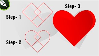 how to create heart 💖 shape from rectangle | Coreldraw tutorial | Friends Computer screenshot 4